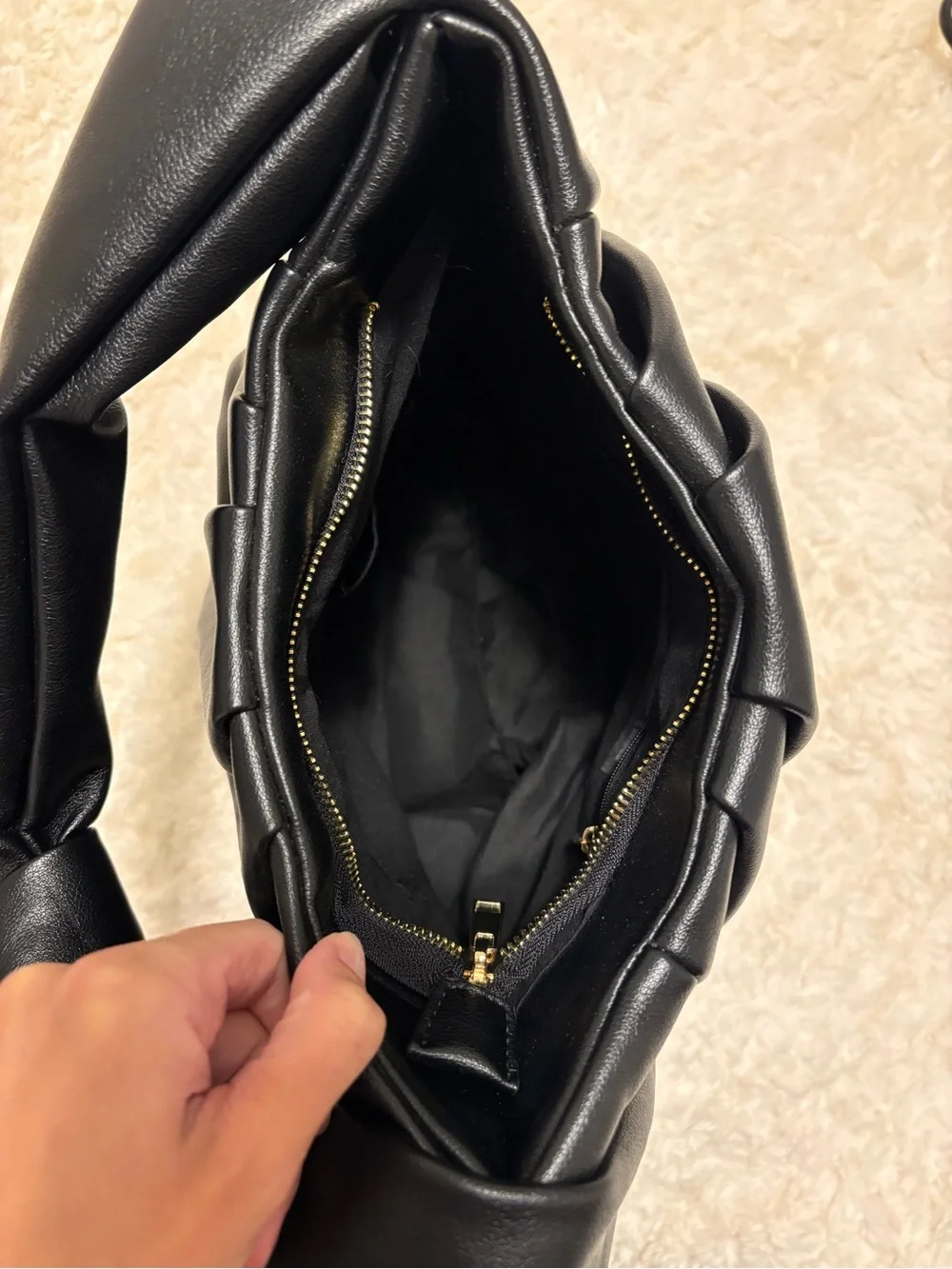 ASOS Black Knotted-Handle Hobo Bag